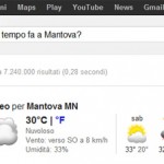 Box previsioni meteo su Google (Che tempo fa a Mantova?) Box previsioni meteo su Google (Che tempo fa a Mantova?)