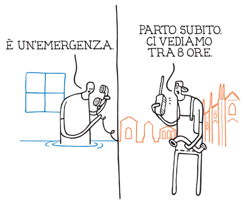 È un’emergenza. Parto subito. Ci vediamo tra 8 ore. Risultati Locali - Google Buono a Sapersi