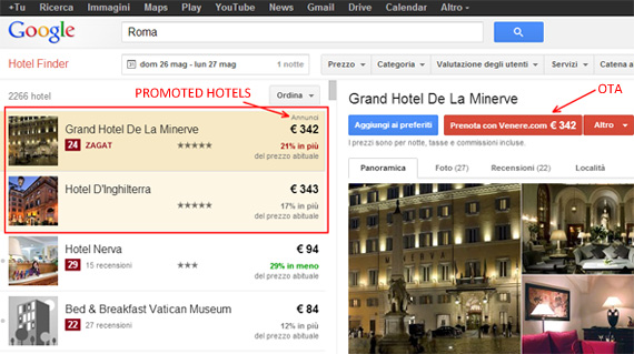 Promoted Hotels Google Hotel Finder