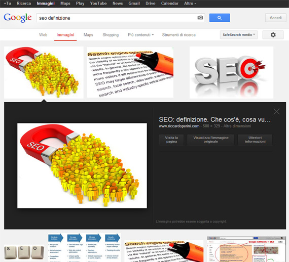 Calo Accessi da Google Immagini dal 23/01/2013