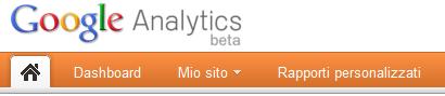 Google Analytics V5: nuova barra di navigazione