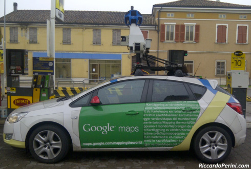 Google Car Mantova, auto Street View Google Maps