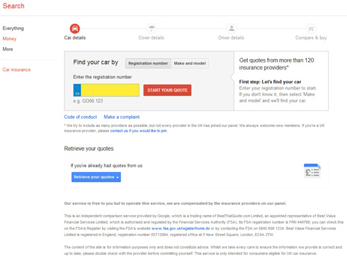 Google Compare Car Insurance