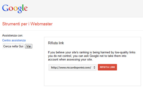 Google Disavow Links, Rifiuta Link, Rinnega Backlinks