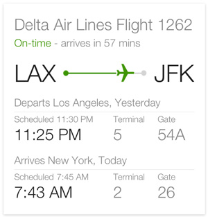 Google flight status quick answer