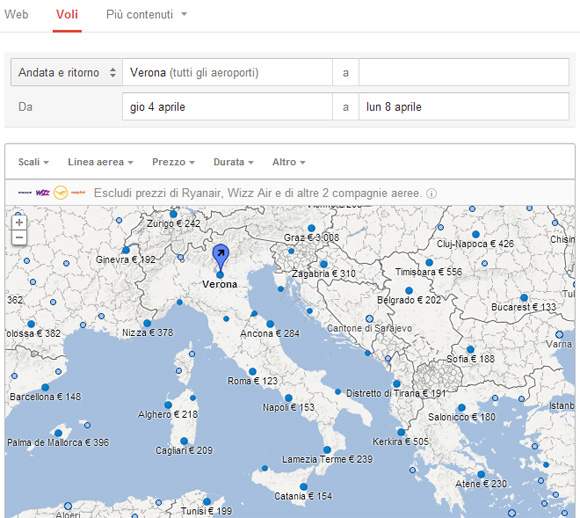 Google Flights Italia
