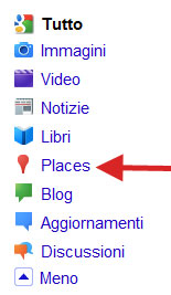 Google Menu di Ricerca