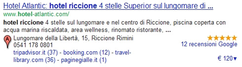 Voti Google Places con Stelline