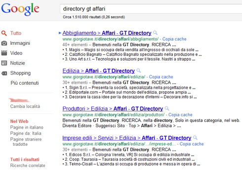 Google Snippet Directory GT