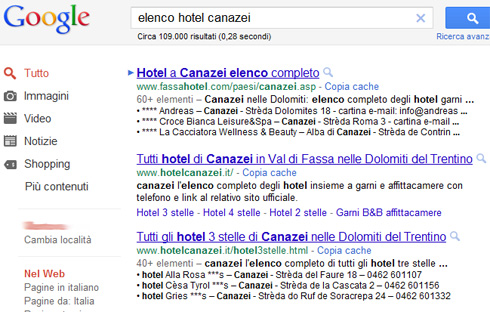 Google Rich Snippet per liste ed elenchi