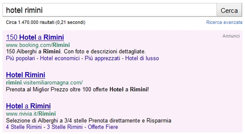 URL sotto titolo annuncio Google Adwords