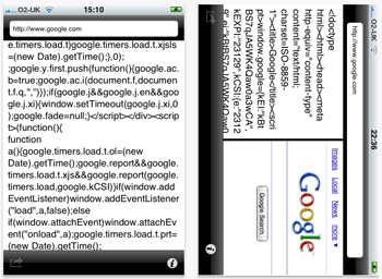 Screenshot iHTML iPhone app