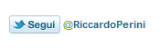 Twitter Follow Button @RiccardoPerini